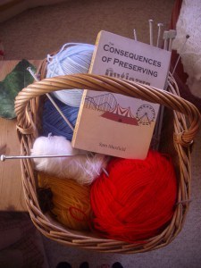 Place lovingly in a basket with my other favourite thing - wool!