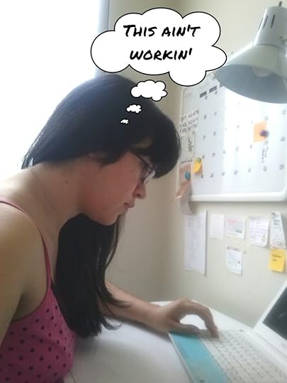 Ésta soy yo, en la mala postura que hace que me duela la espalda