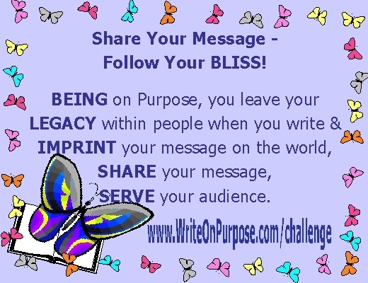 BLISS Butterfly - Follow your bliss - Follow Your B.L.I.S.S. - Celebrity Author Mentor - Book Marketing Coach - Ronda Del Boccio