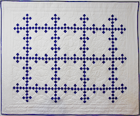 Double nine patch quilt