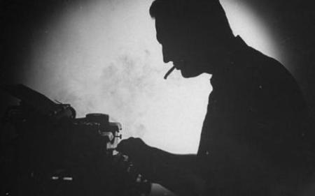 author at work