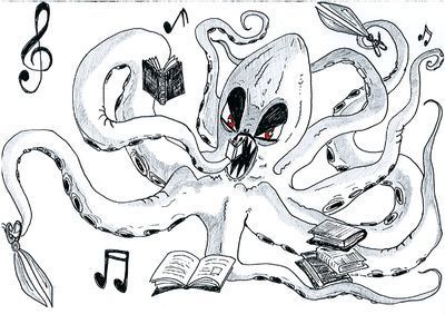 Library-eating squid