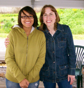 Me with Alecis, who had prom later that day!