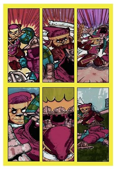 A page from Tristan & the Cuddly Defenders. Art by Dan Nokes, Story by Nick Davis