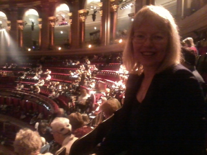 Sheil in the Royal Albert Hall auditorium (photo credit: Abigail Robinson)