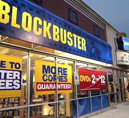 Blockbuster store front