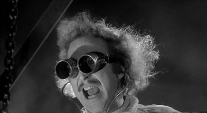 gene wilder as dr. frankenstein