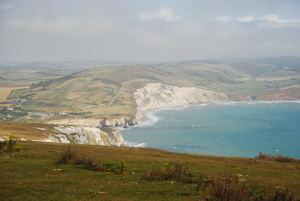 View over Freshwater Cove, Isle of Wight