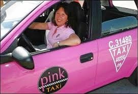 pink taxi