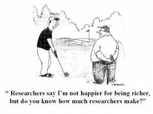 happiness v researchers