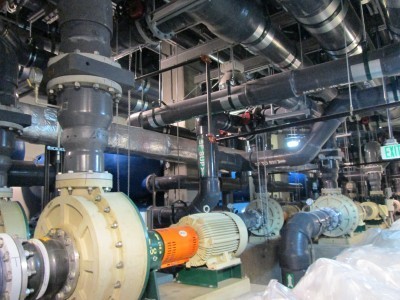 Georgia Aquarium -- one of the water filtration rooms