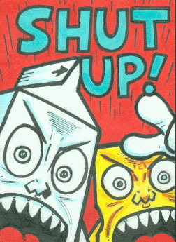 M&C Shut Up card