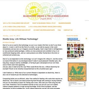 A to Z Blogging Challenge Guest Post