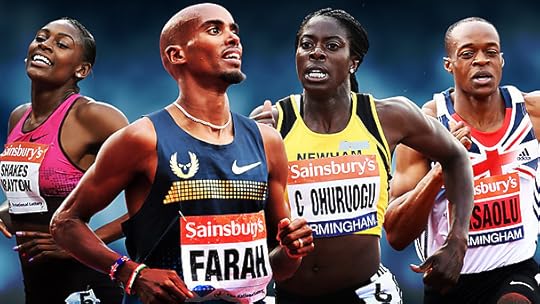 Perri Shakes-Drayton, Mo Farah, Christine Ohuruogu and James Dasaolu
