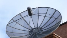A satellite dish