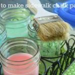 Homemade Sidewalk Chalk Paint Recipe
