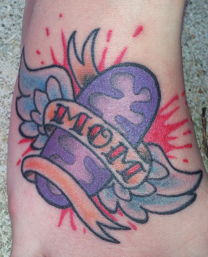 mitochondria foot-tattoo