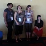 This fan rocked a song by Journey during the karaoke event hosted by Heather Graham.