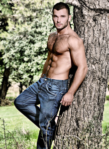 hairy-guy-in nature tree