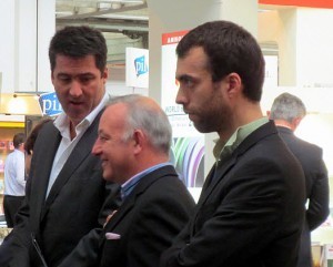 New HarperCollins UK CEO Charlie Redmayne chats at Frankfurt Book Fair before an appearance on the Publishing Perspectives stage.