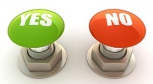 yes no buttons