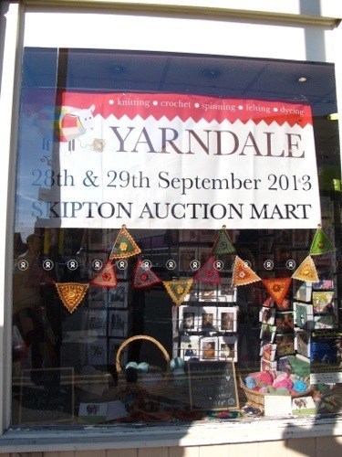 Signs in the charity shops in town announce the event