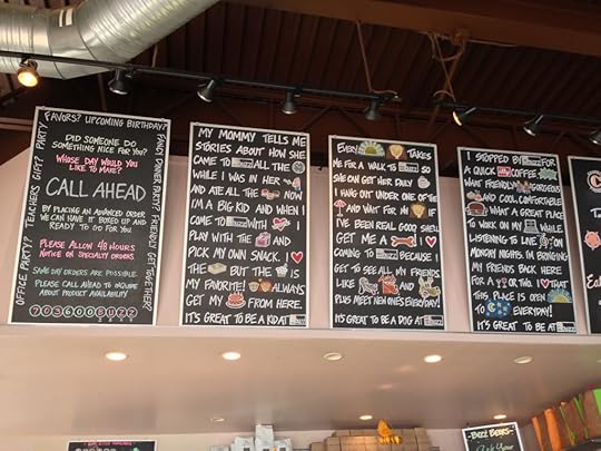 menu board at Buzz Bakery