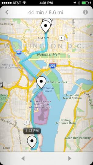 Map of trip to Buzz Bakery.