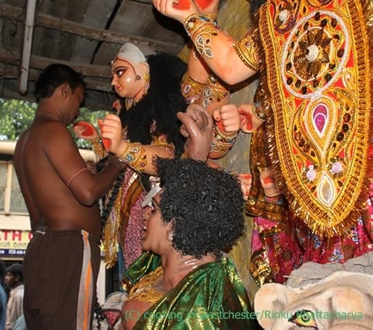 Kumartooli during Durga Puja