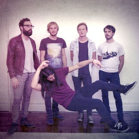 TWIN LAKES: Jake Graham, Eddie Garven, Huw Garven, Sean Kelleher and (falling) Dan Pavez.