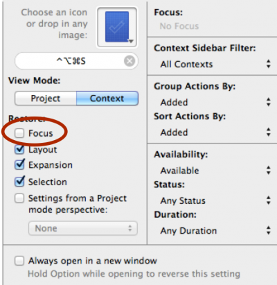 Recent Additions Perspective - Focus highlighted