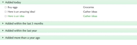 Recent additions in action