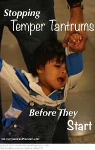 Stopping Temper Tantrums Before they Start