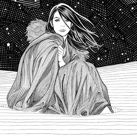 Frank Cho art from book project with Bill Willingham