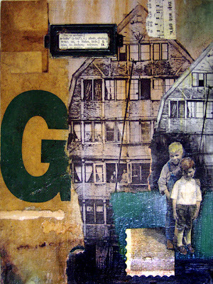 collage, mixed media, painting