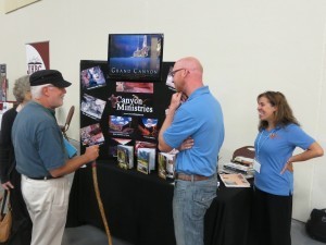 We had a number of exhibitors, including Canyon Ministries.