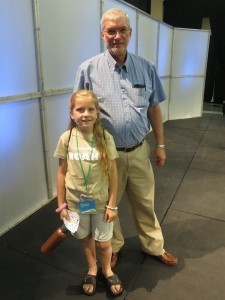 This young lady advertised our Ark projects for us.