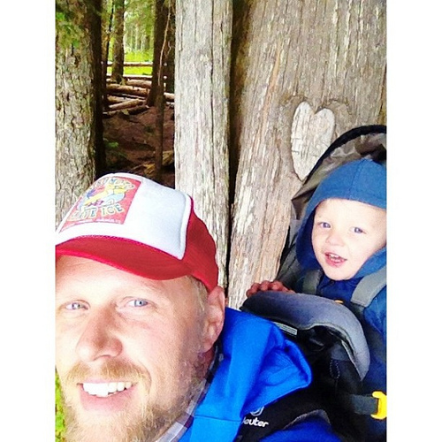 My boys went for a hike today and stopped to capture this heart for me. How cute are they? #fullheart