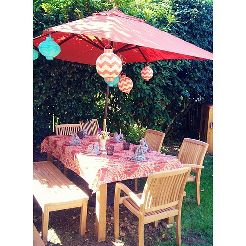 It was a lovely evening in our backyard. #summertime