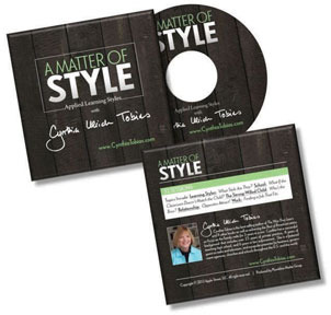 Cynthia Tobias DVD- A Matter of Style