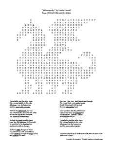 Preview of Jabberwocky Word Search