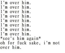 over him