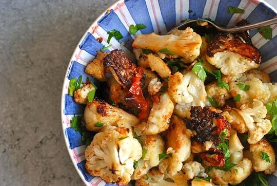 Whole30 roasted cauliflower salad