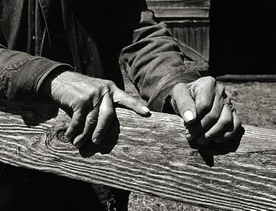 Wright Morris' Hands by Dorothea Lange