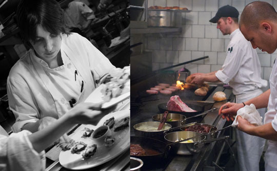 Chefs at work at The Breslin. Photos by Donna Turner Ruhlman.
