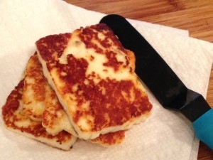 Pan-seared paneer