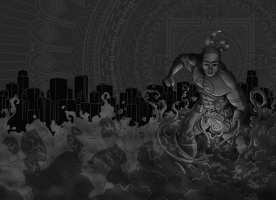 Darkstone Cover Art w/ City - Work In Progress November 13, 2013