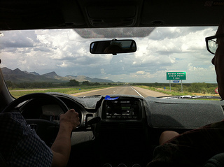 Border patrol check point, 1 mile