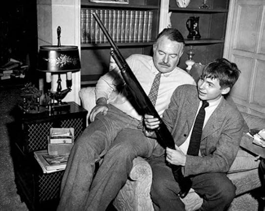 Ernest Hemingway and Patrick “Mouse” Hemingway with a Gun in Idaho. Ernest Hemingway Collection. John F. Kennedy Presidential Library and Museum, Boston.
