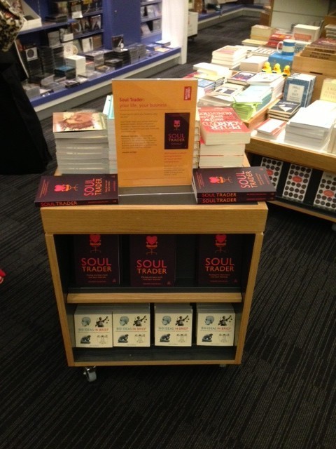 Soul Trader - book display at The British Library book shop, London NW1